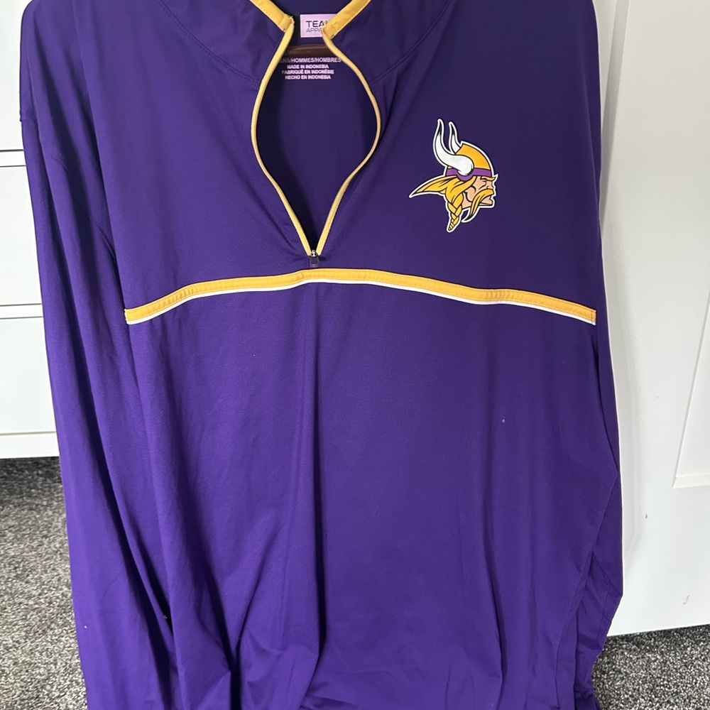 Purple and Gold Zip Up Sweater